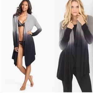 Barefoot Dreams Bamboo Chic Lite Knit Ombré Calypso Wrap Sweater Cardigan S/M